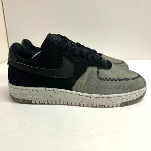 Nike Air Force 1 Crater Recycled Black Casual Sneakers...